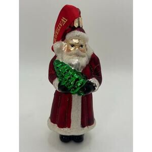 Waterford Hand Blown Heirloom Christmas Santa Ornament